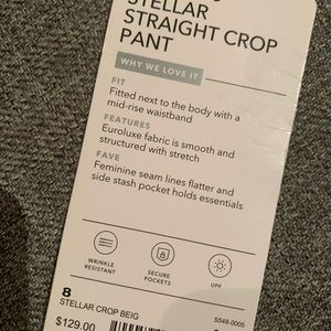 Athleta stellar straight crop pants